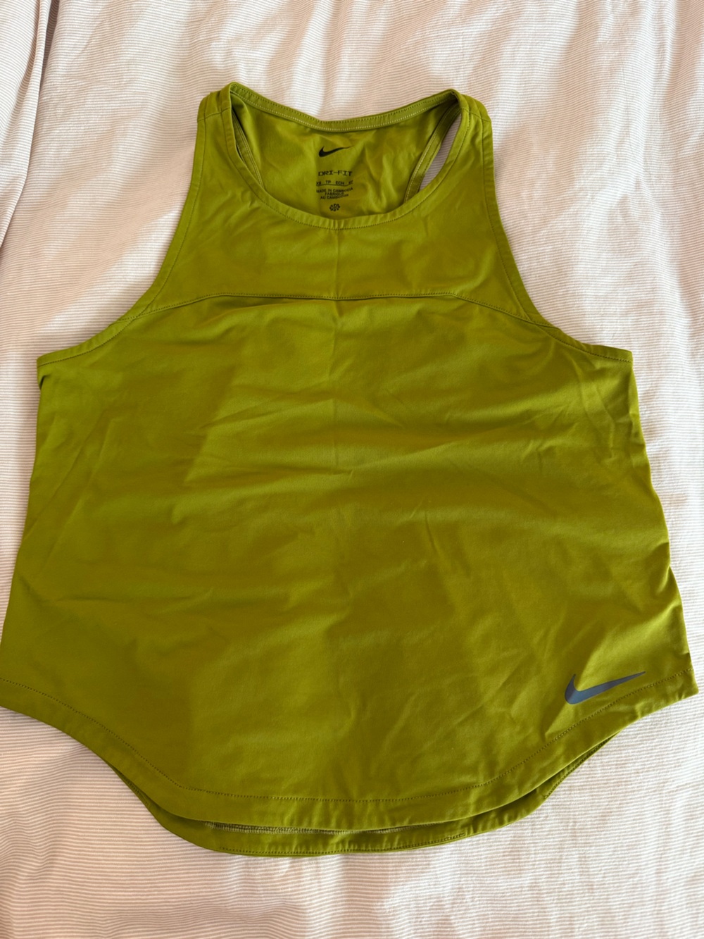 Nike Dri Fit Olive Green Athletic Tank Top XS
